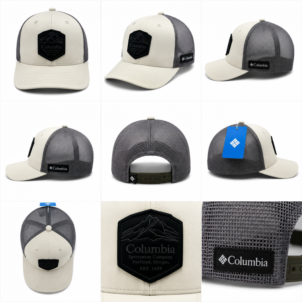Gorra Columbia Sportswear Trucker Crema/Gris