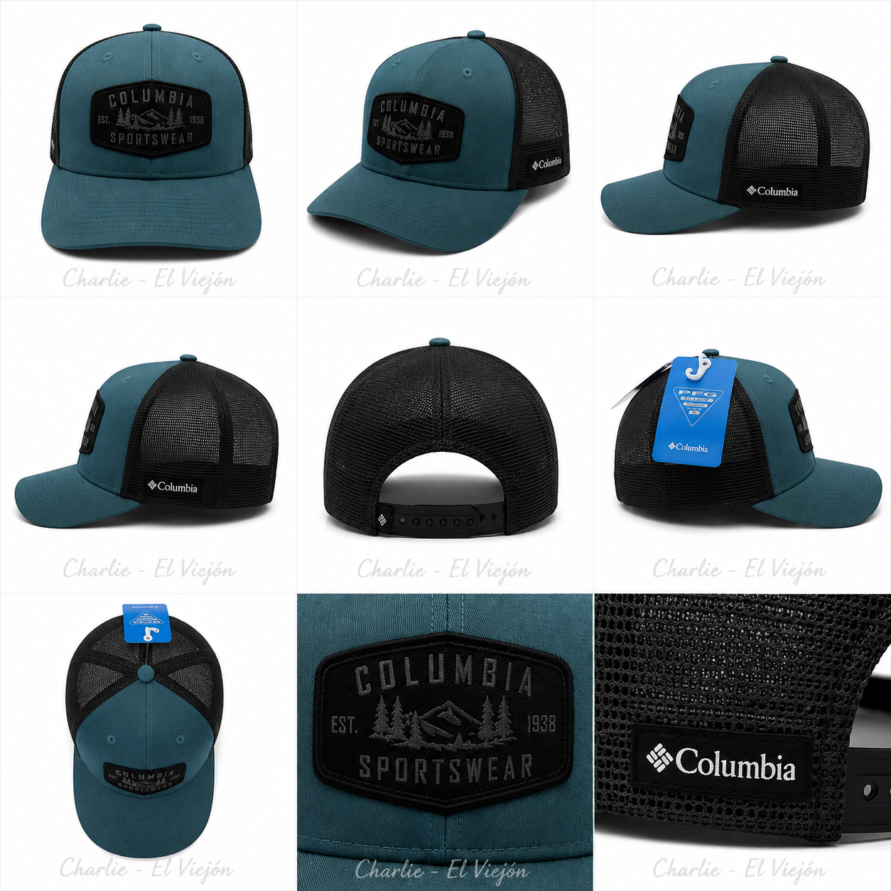 Gorra Columbia Sportswear Trucker Verde Petróleo