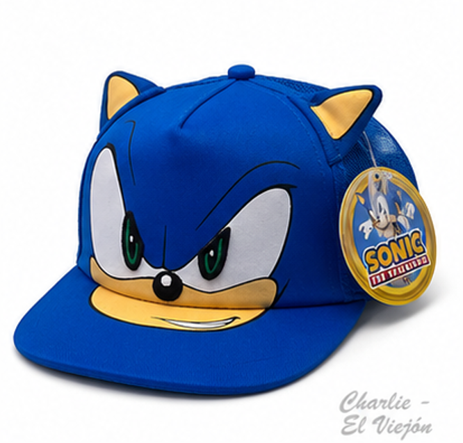 Gorra Sonic the Hedgehog 3D Azul con Orejas