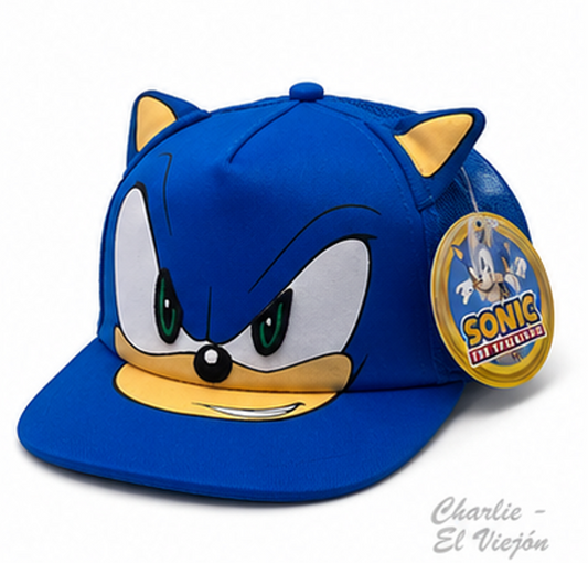 Gorra Sonic the Hedgehog 3D Azul con Orejas