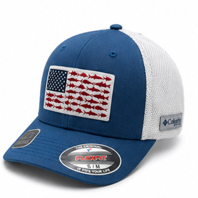 Gorra Columbia PFG Americana Azul Trucker
