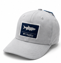 Gorra Columbia PFG Logo Pez Gris Claro