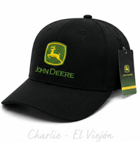 Gorra John Deere Negra Clásica