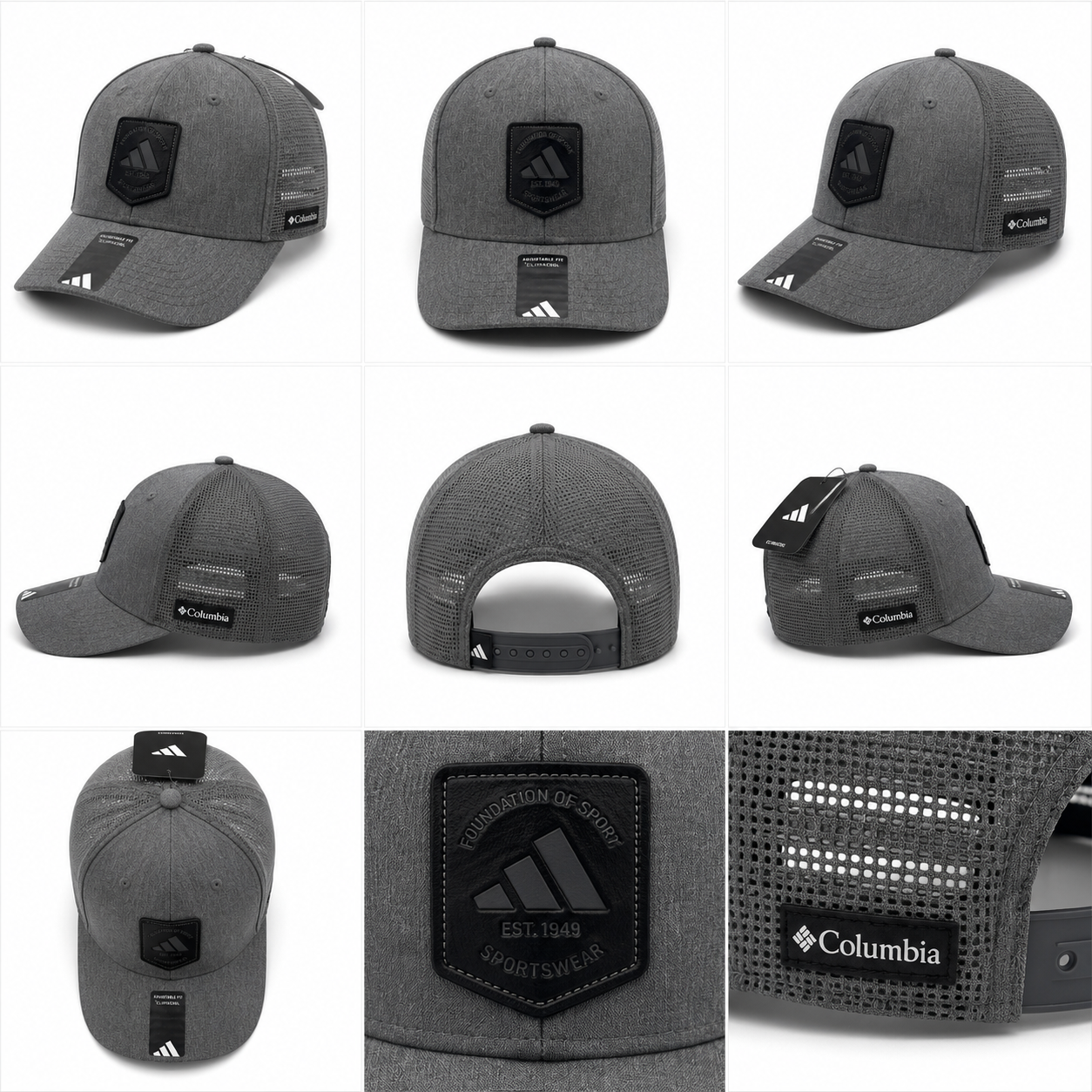Gorra Adidas Performance Gris Trucker